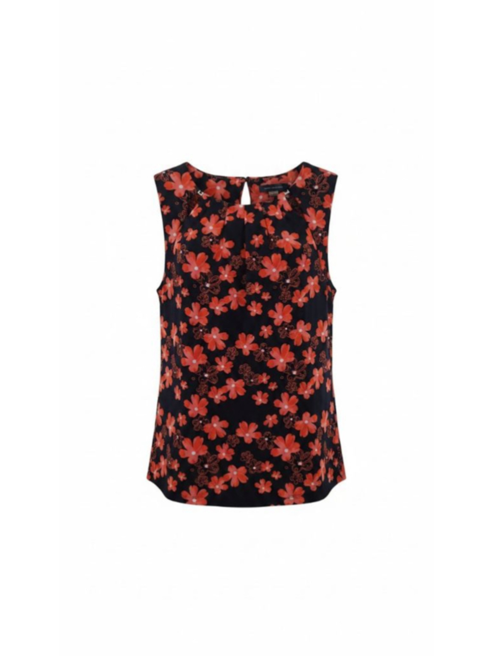 Tommy Hilfiger Blue and Red Floral Tank Top